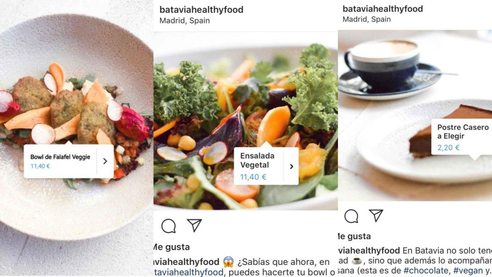 pedir comida de Instagram a domicilio