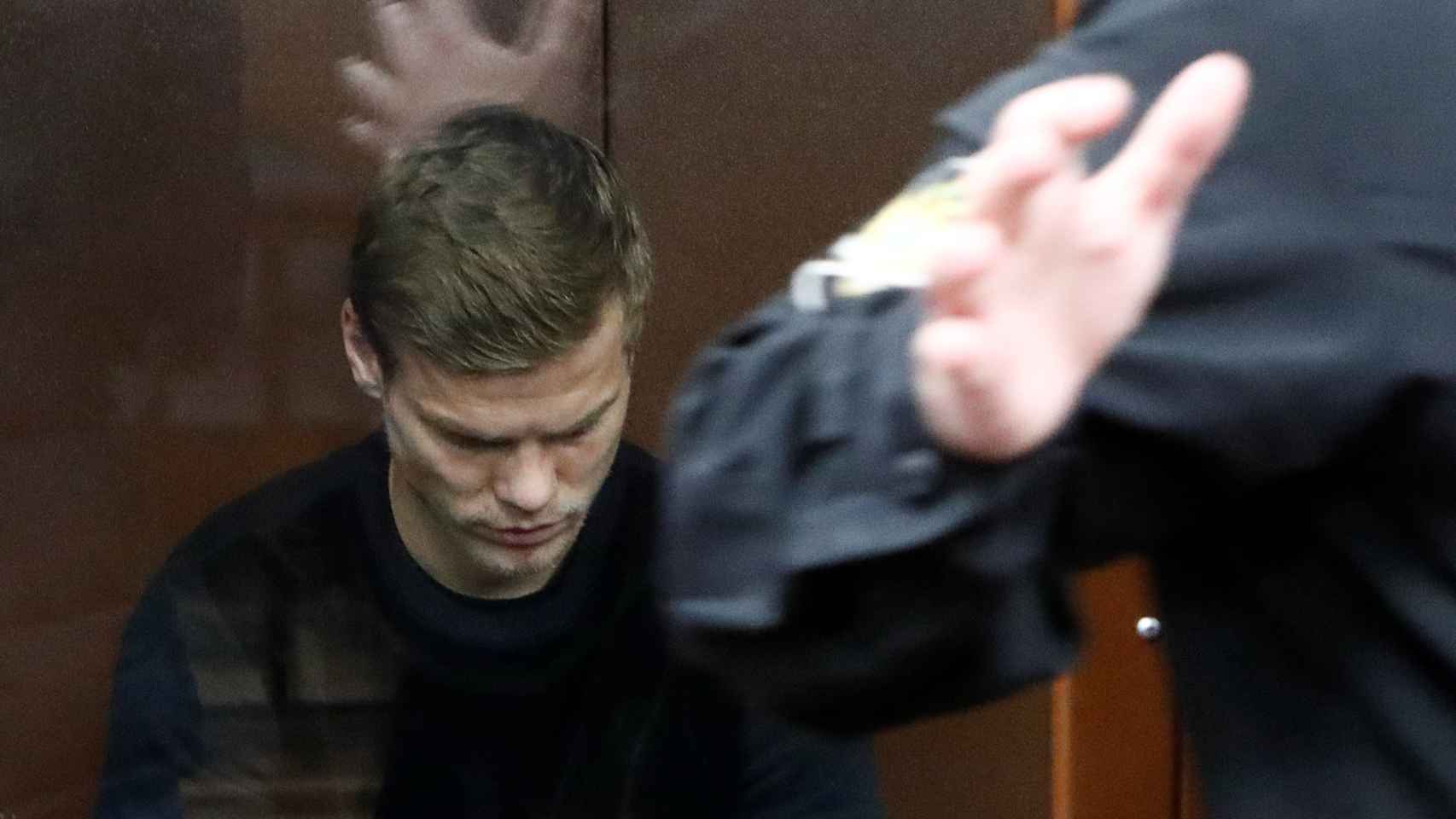 Russian soccer player Kokorin attends a court hearing in Moscow