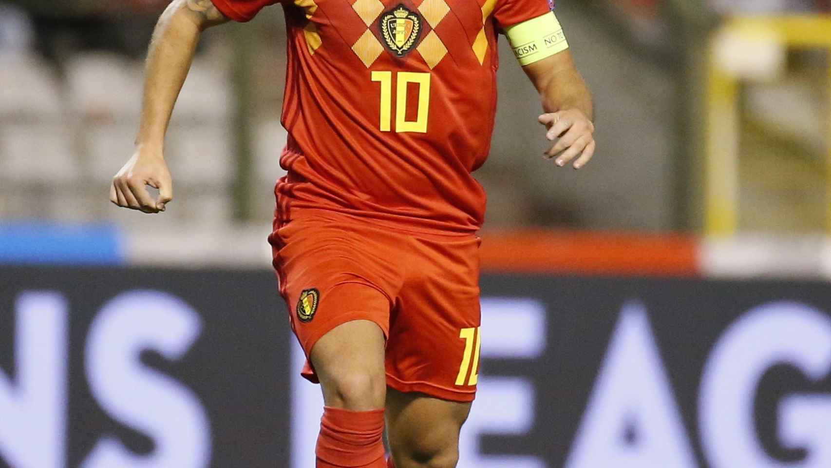 Eden Hazard con la selección belga