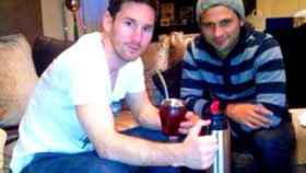 Messi junto a su primo Maximiliano Biancucchi. Foto: Instagram (@maxi_biancucchi7)