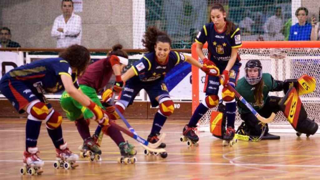 Portugal - España de la final europea de hockey patines femenino. Foto: fep.es