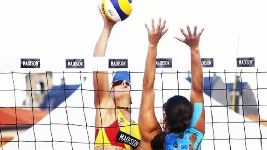 Nazaret Florián, durante un partido. Instagram: @nazaretflorian