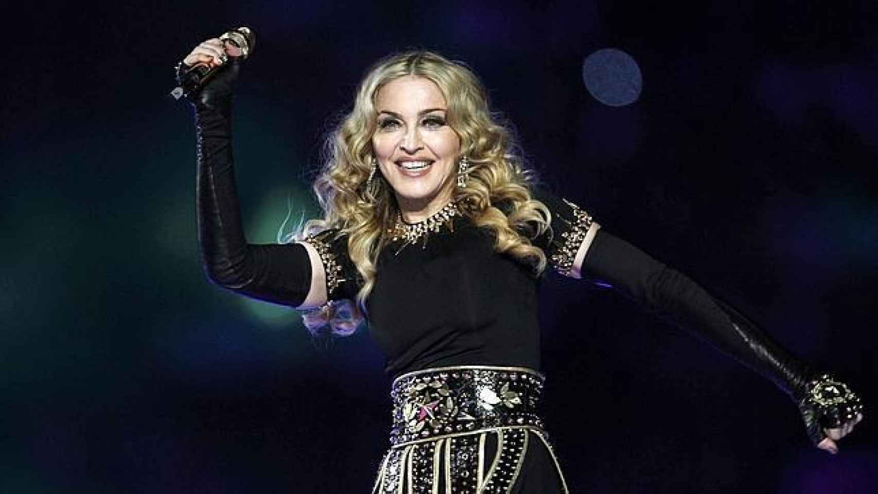 Madonna en un concierto.