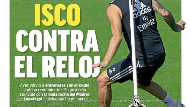 La portada del diario MARCA (17/10/2018)