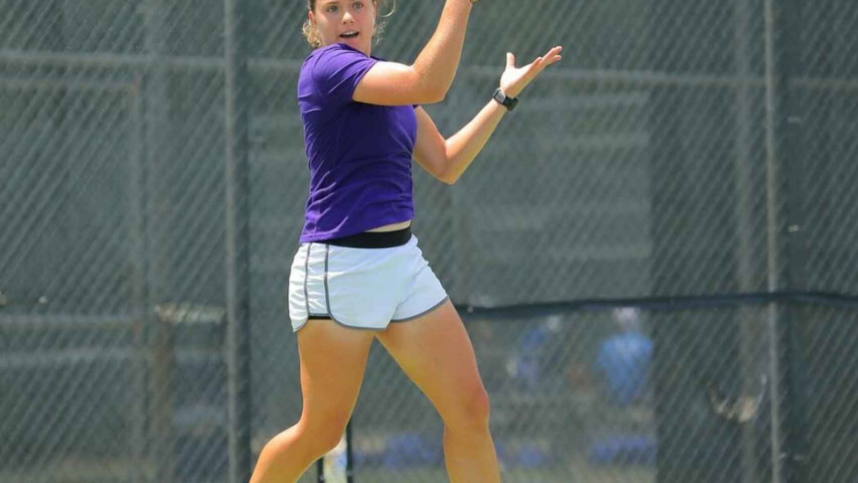 Judit Castillo, tenista española en Louisiana. Foto: SLC.