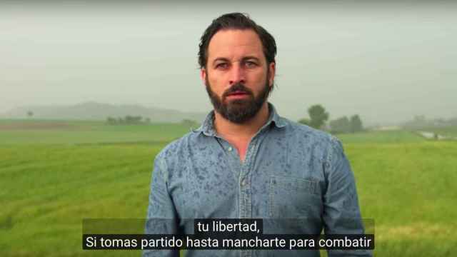 Santiago Abascal, líder de Vox, en el vídeo que resucita tras su exitoso mitin.