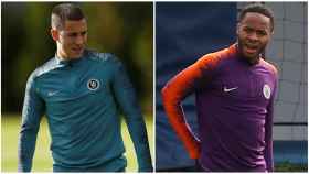 Hazard y Sterling entrenan con Chelsea y City, respectivamente