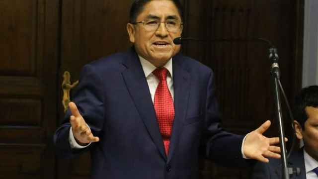 César Hinostroza, juez supremo de Perú acusado de corrupción.