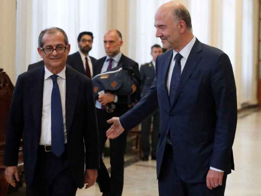 Moscovici  ha viajado a Roma para reunirse con el ministro Giovanni Tria
