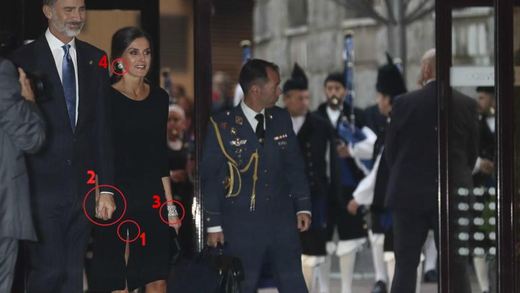 Los detalles de la aparición de Letizia.