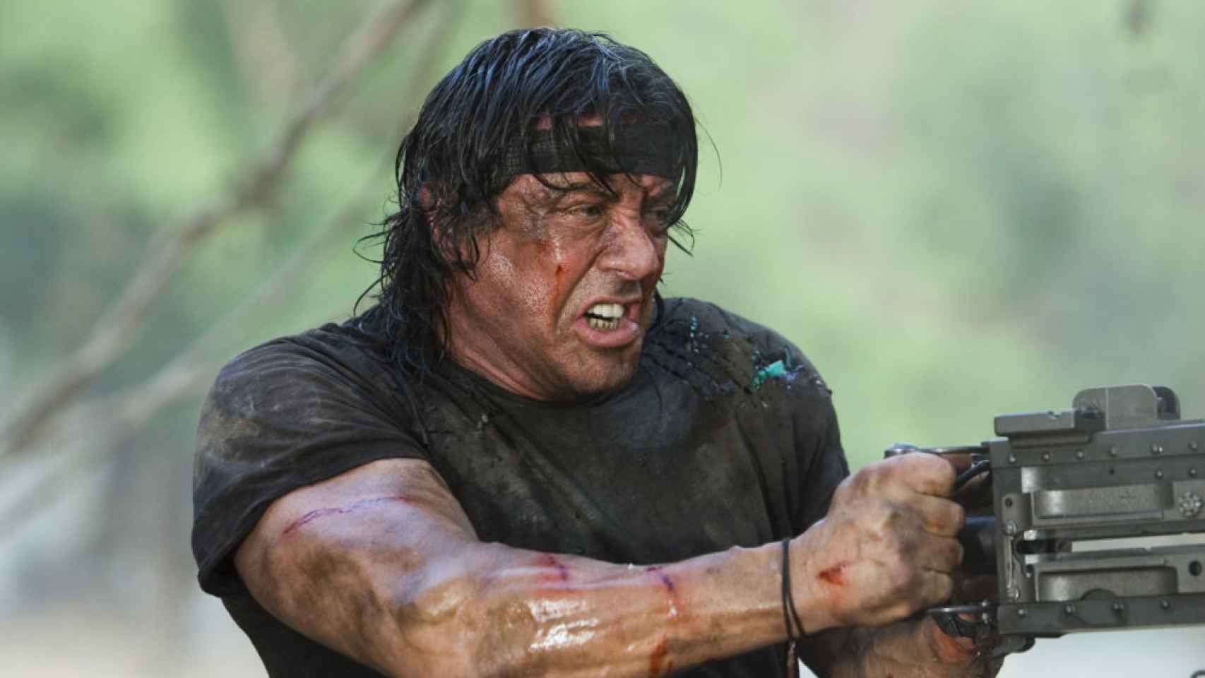 Stallone en la anterior entrega de Rambo.
