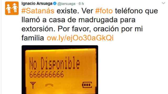 Ignacio Arsuaga, presidente de 'Hazte Oír', es el caso más famoso de fobia al 666.