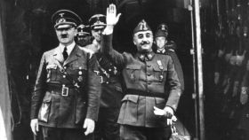 Hitler y Franco durante su encuentro en Hendaya en 1940.