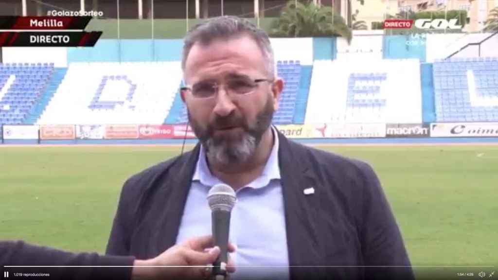 El presidente del UD Melilla habla en GOL TV