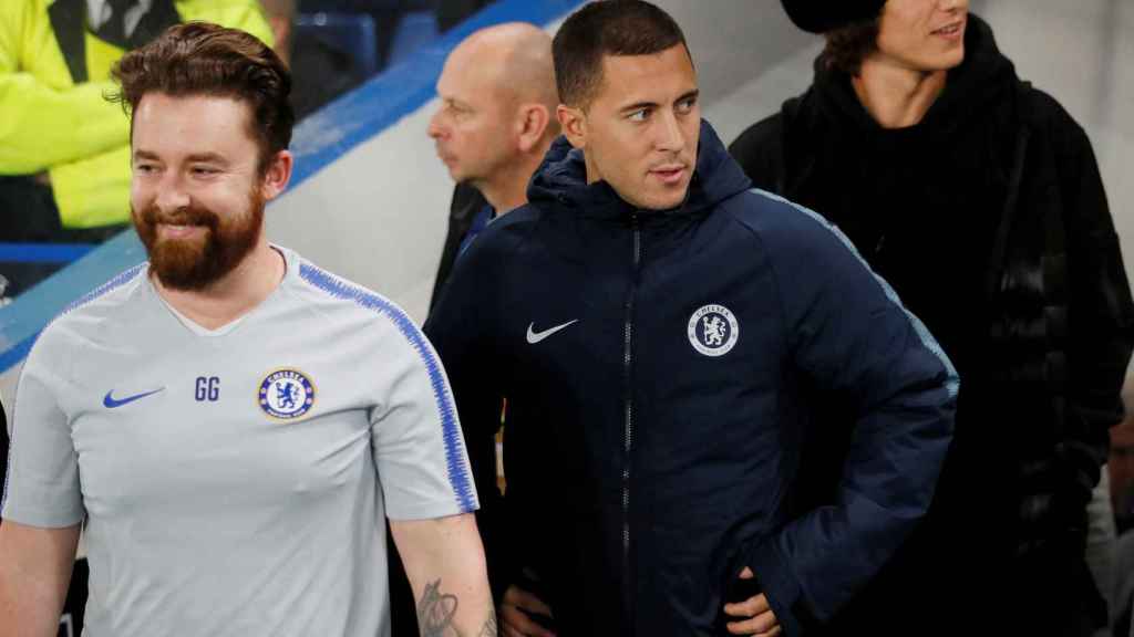 Hazard, con el Chelsea en la Europa League
