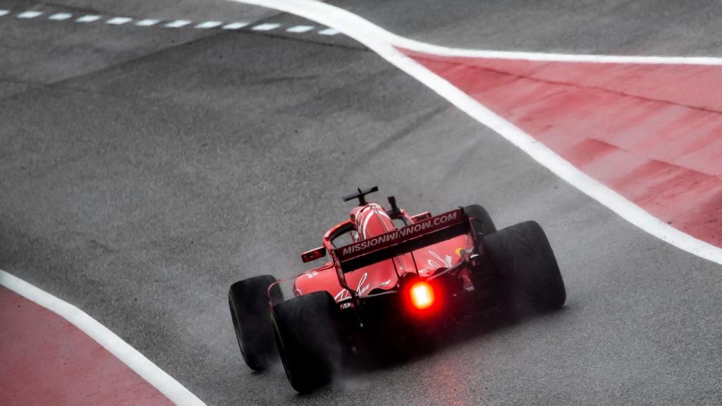 Vettel en el entrenamiento del Gran Premio de Estados Unidos