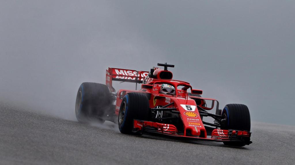 Vettel en el entrenamiento del Gran Premio de Estados Unidos