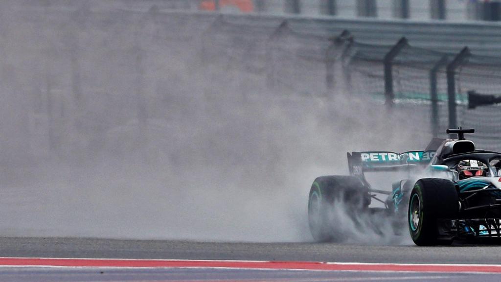 Hamilton en los entrenamientos para el Gran Premio de Estados Unidos