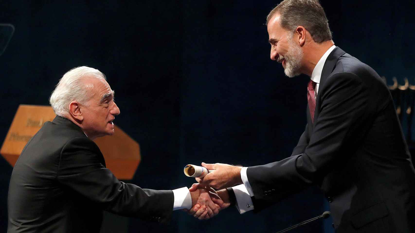 El Rey entrega el Premio Princesa de Asturias de las Artes a Martin Scorsese.