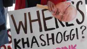 Manifestación por la desaparición de Khashoggi en Washington