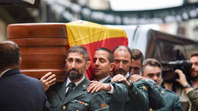 Imagen del funeral de José Manuel Arcos.