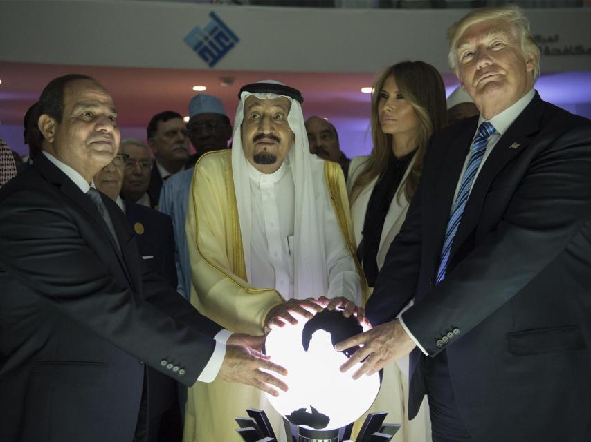 Trump, durante su visita a Arabia Saudí.