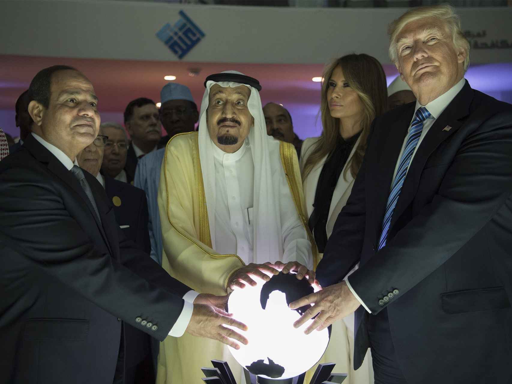 Trump, durante su visita a Arabia Saudí.
