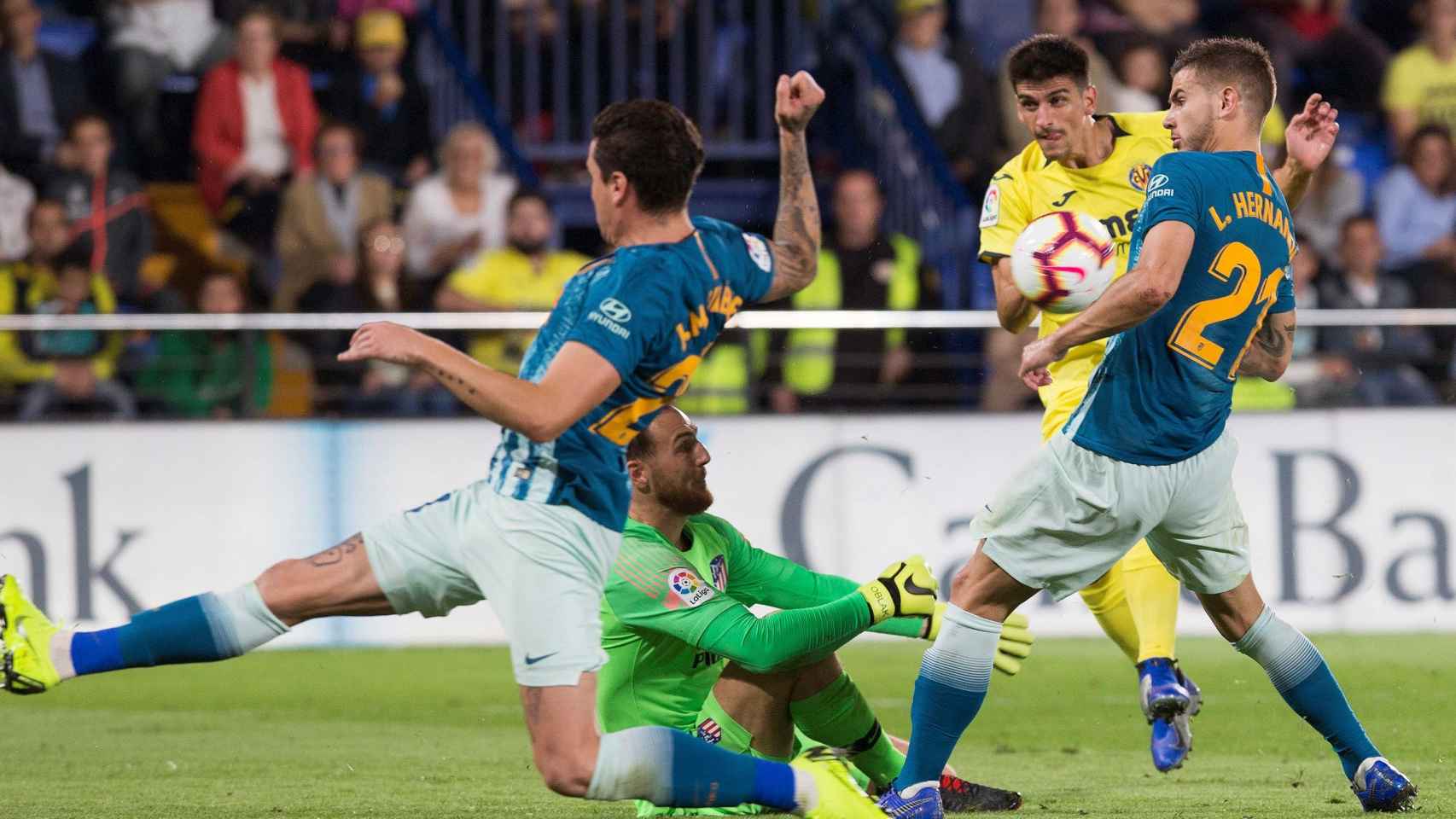 Un partido de Liga entre el Atlético de Madrid y el Villarreal en el último partido de Liga.