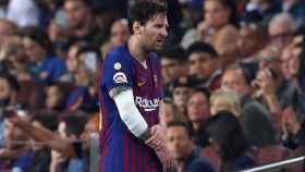 Messi, lesionado en el Barcelona - Sevilla