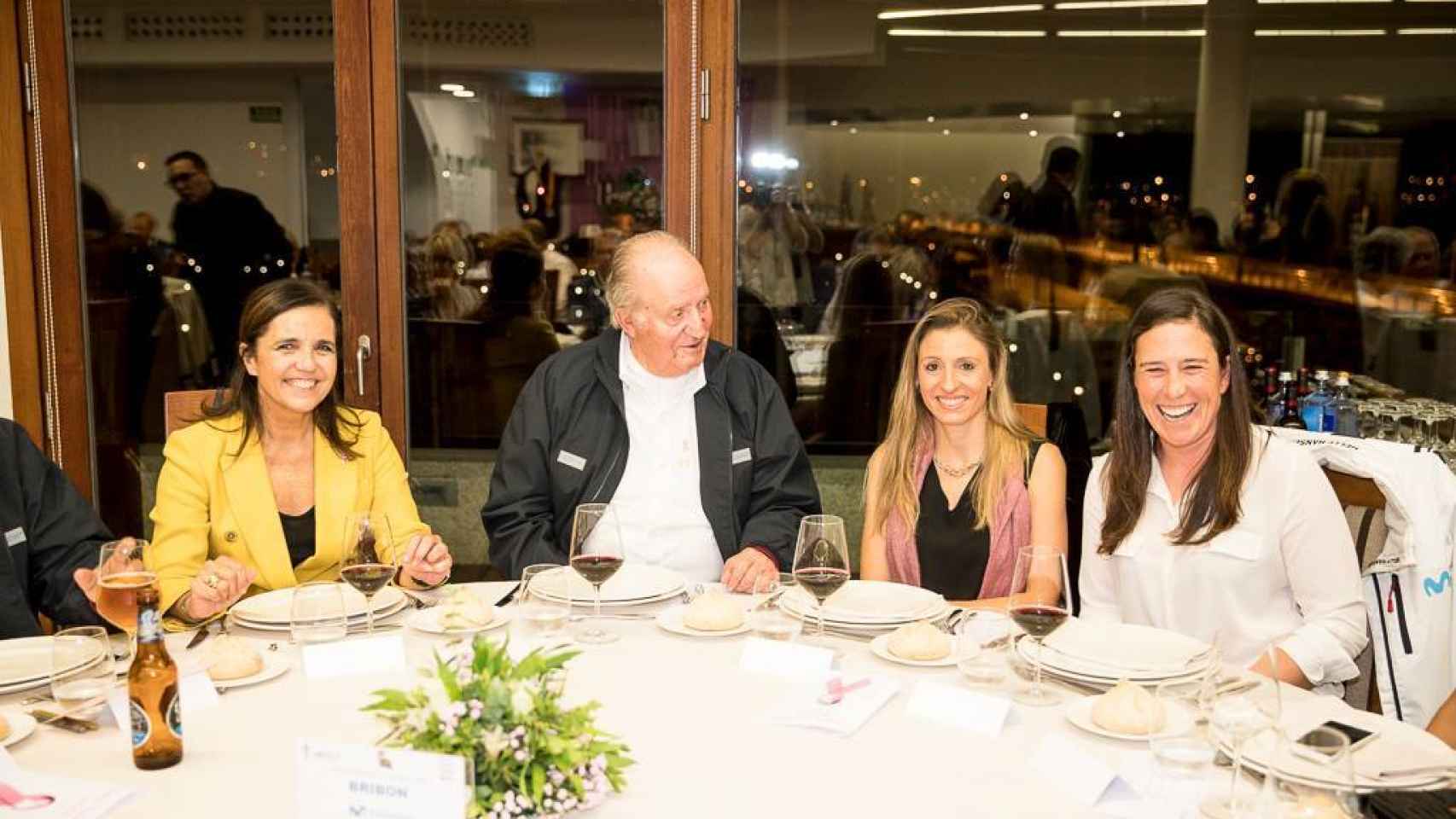 Juan Carlos I en la cena solidaria en Galicia.