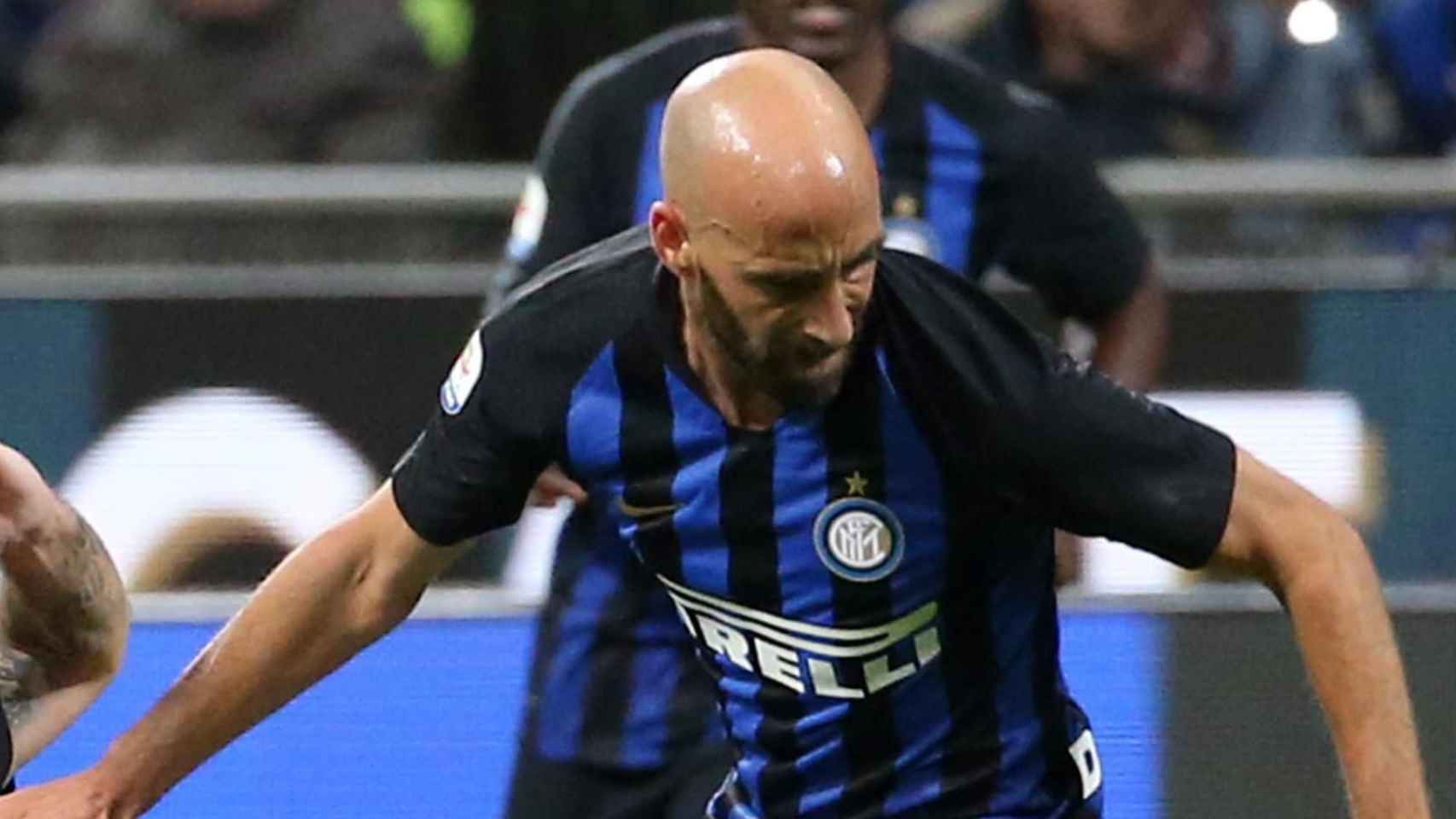 Borja Valero, en un partido con el Inter de Milán