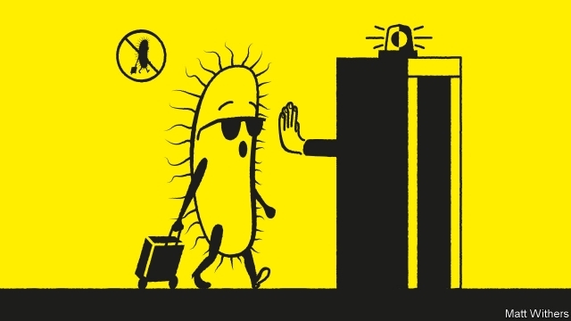 control infeccion bacterias aeropuerto