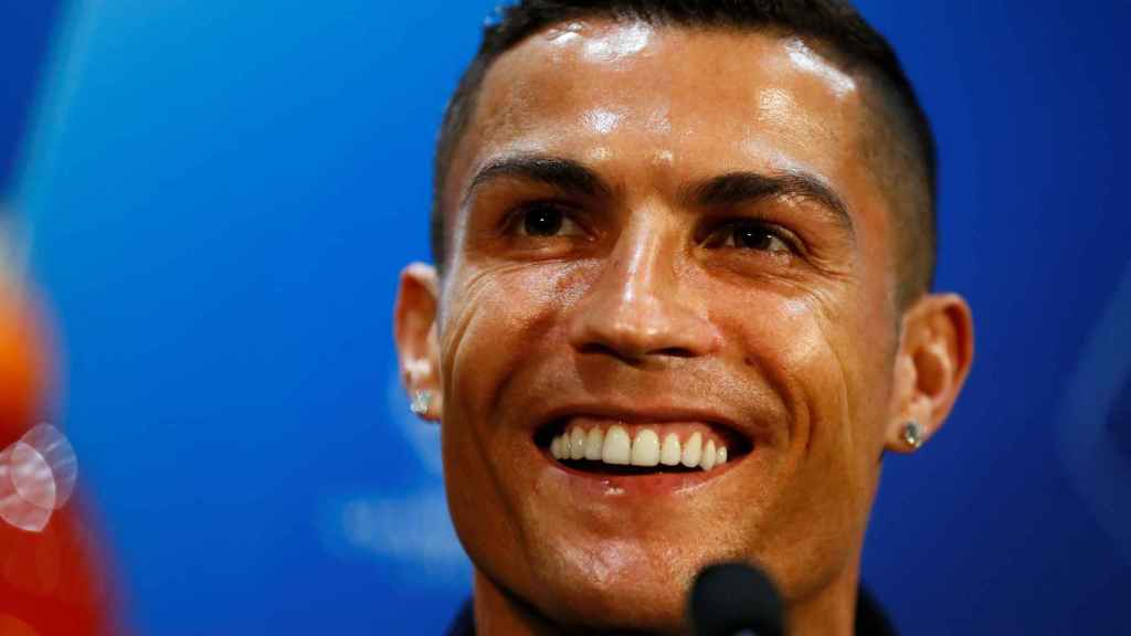 Cristiano Ronaldo, en rueda de prensa antes de la Champions League