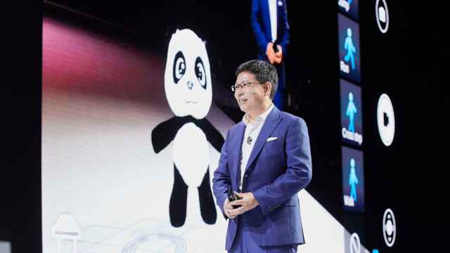 El presidente de Huawei Mobile, Richard Yu, durante la presentación de los nuevos terminales de la compañía.