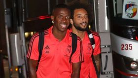 Vinicius, junto a Marcelo en una expedición del Real Madrid