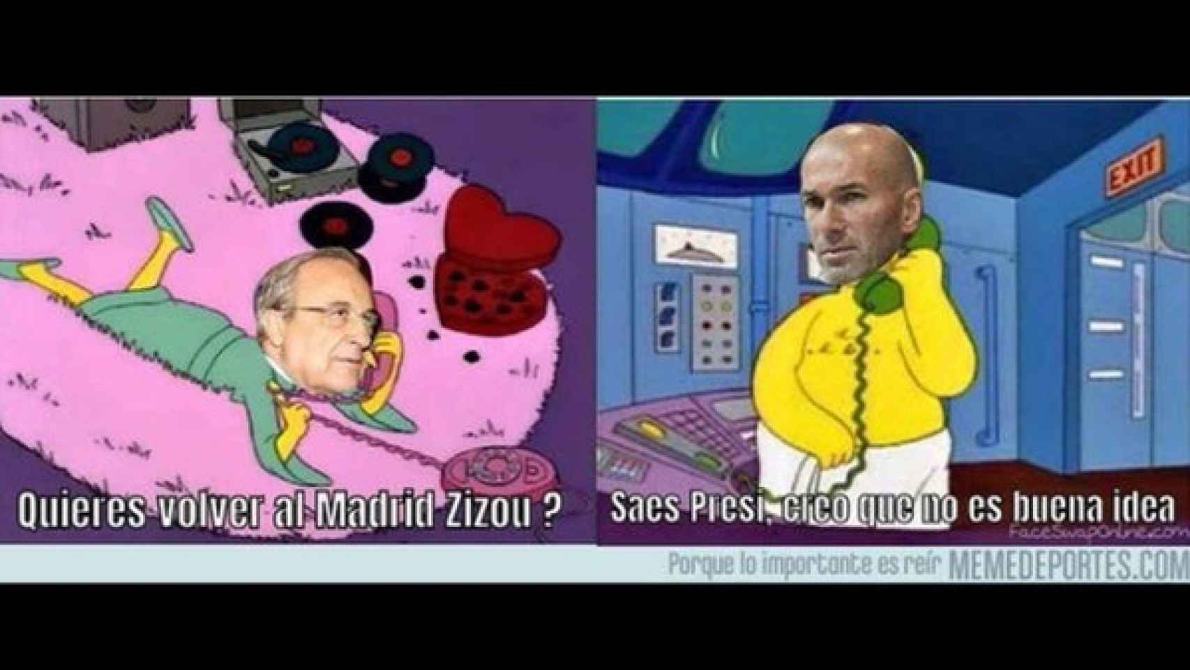 Meme Florentino y Zidane