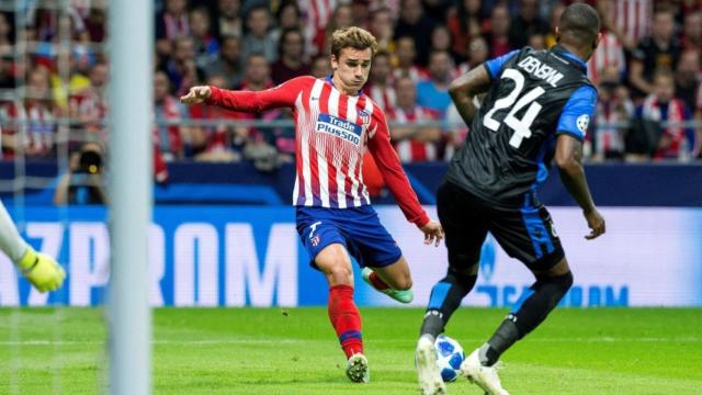 Partido entre Atlético de Madrid y Brujas de Champions.