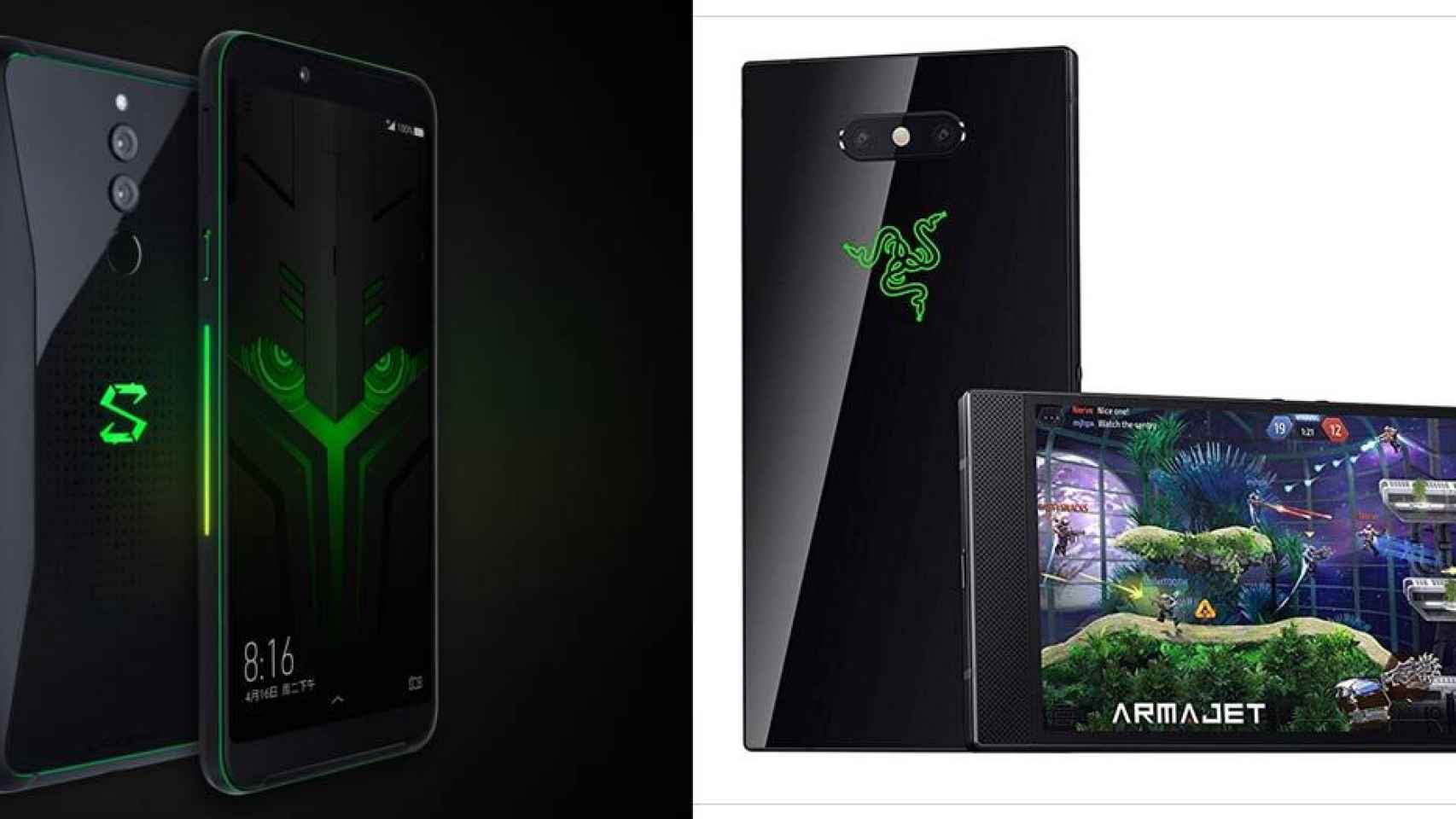 Xiaomi Black Shark Helo Vs Razer Phone 2, duelo de móviles gaming