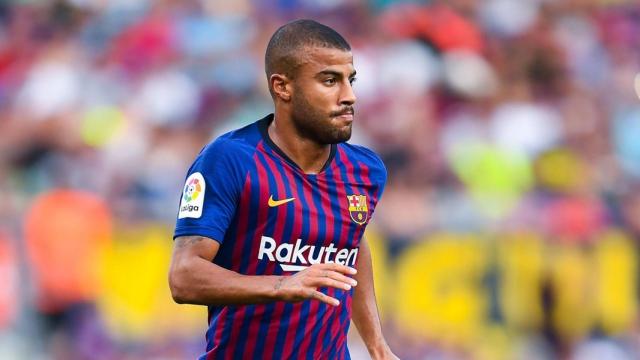 Rafinha en un partido frente al Barcelona