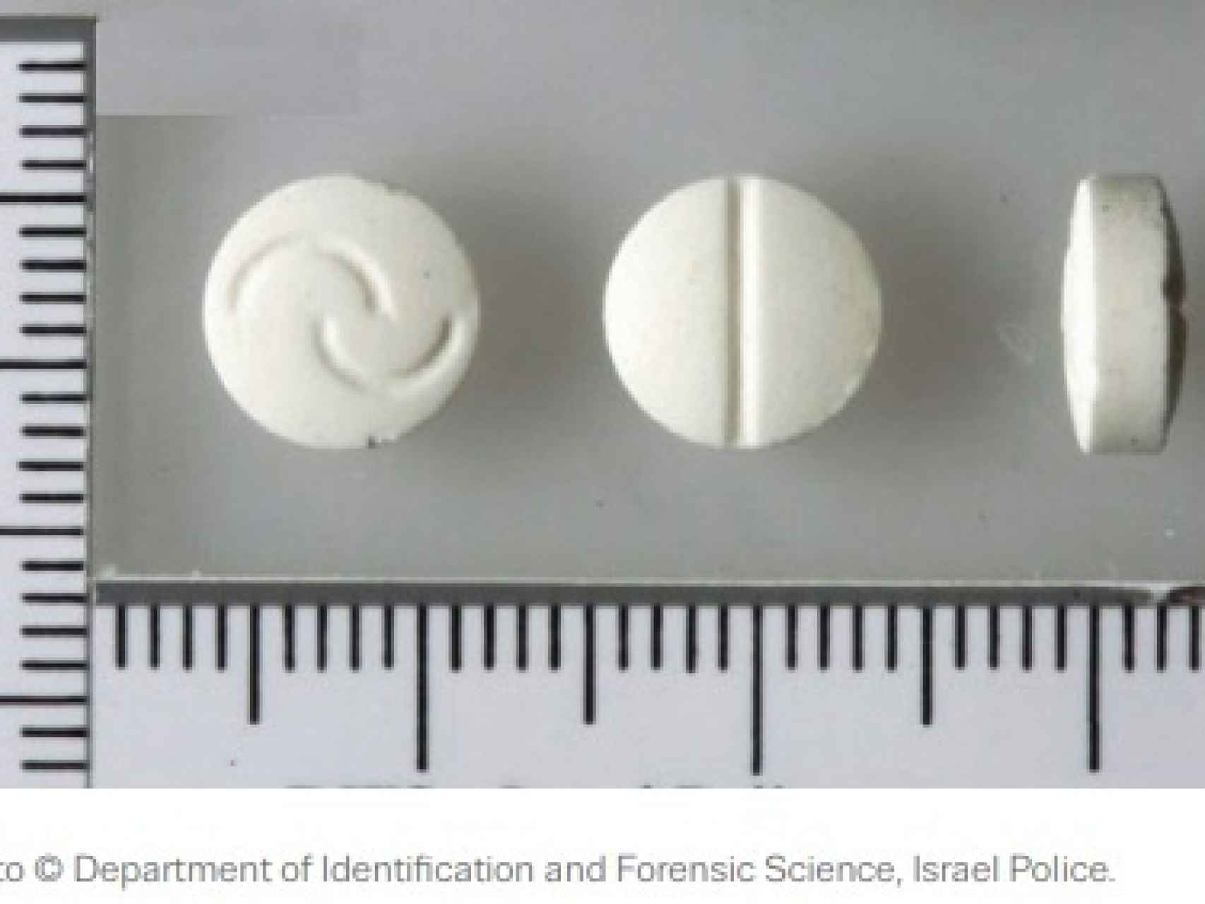 Tabletas de captagon incautadas por la policía israelí.