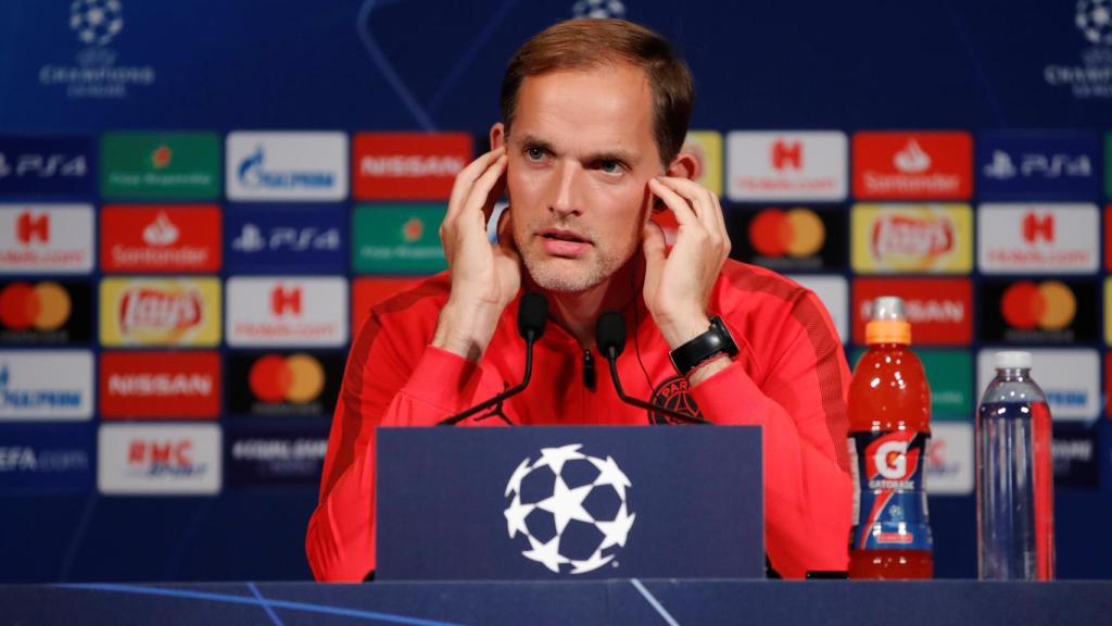 Tuchel, en rueda de prensa.
