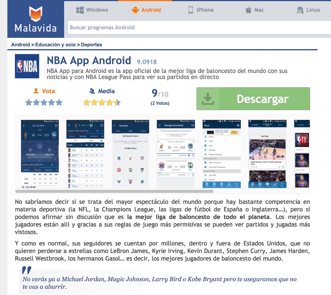 Malavida: Descargar Aplicaciones para Android Gratis. Apps 100