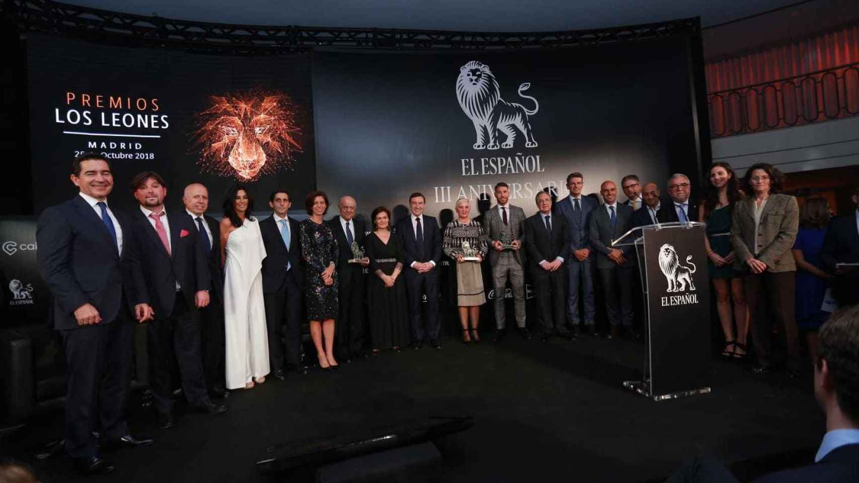 Políticos, empresarios y deportistas en los premios Los Leones de EL ESPAÑOL