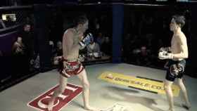 Louis Nicholson, en una de sus peleas. Foto: UWC MMA