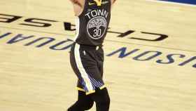 Stephen Curry, en un partido con los Warriors