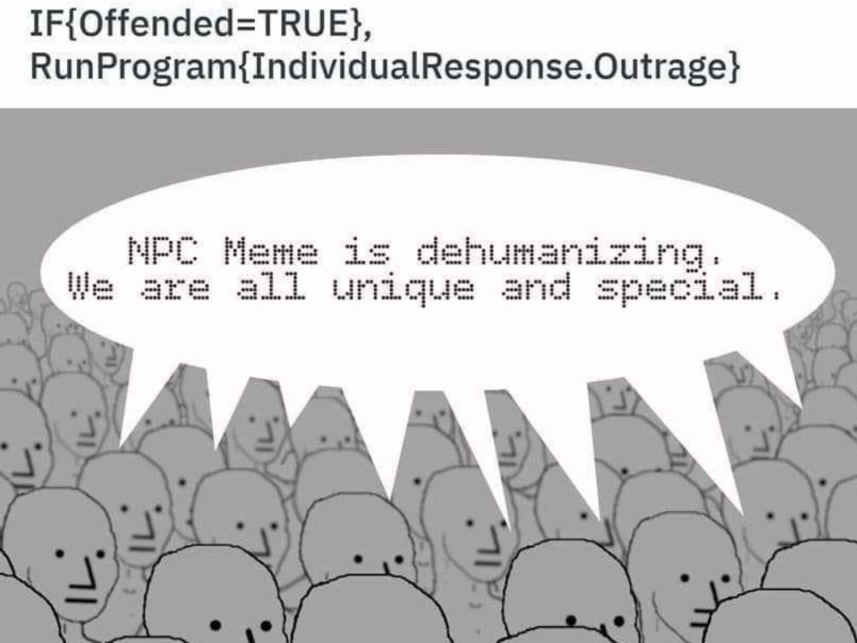El meme NPC ya ha contestado a este artículo.