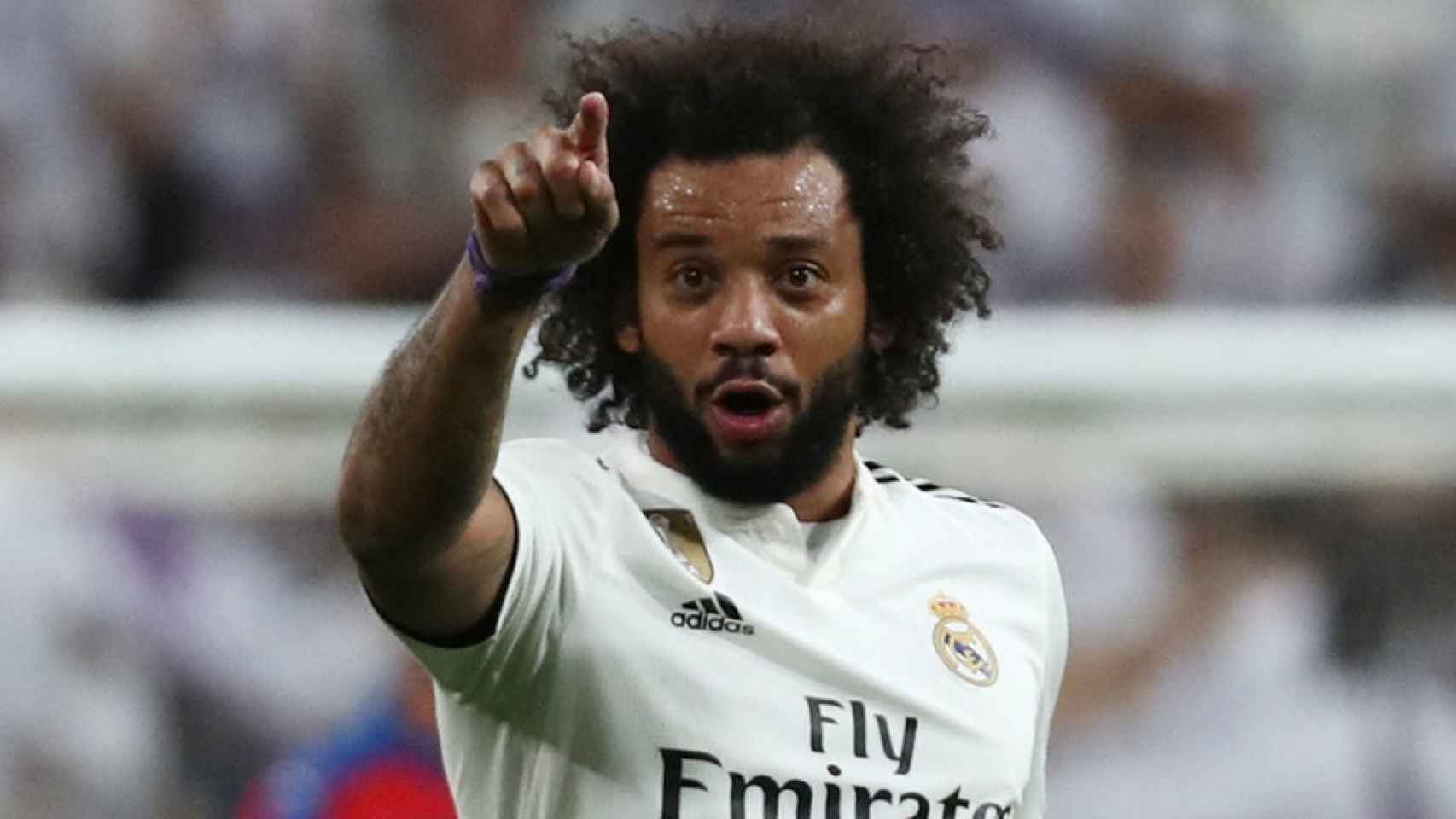 Marcelo celebrando su gol