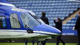 El helicóptero del Leicester City