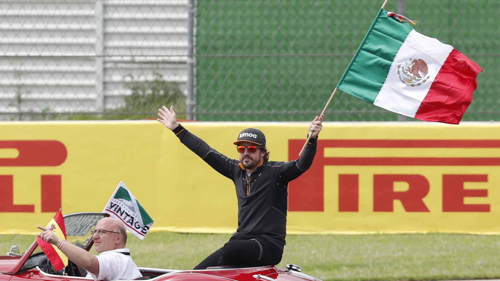 Alonso en el Gran Premio de México