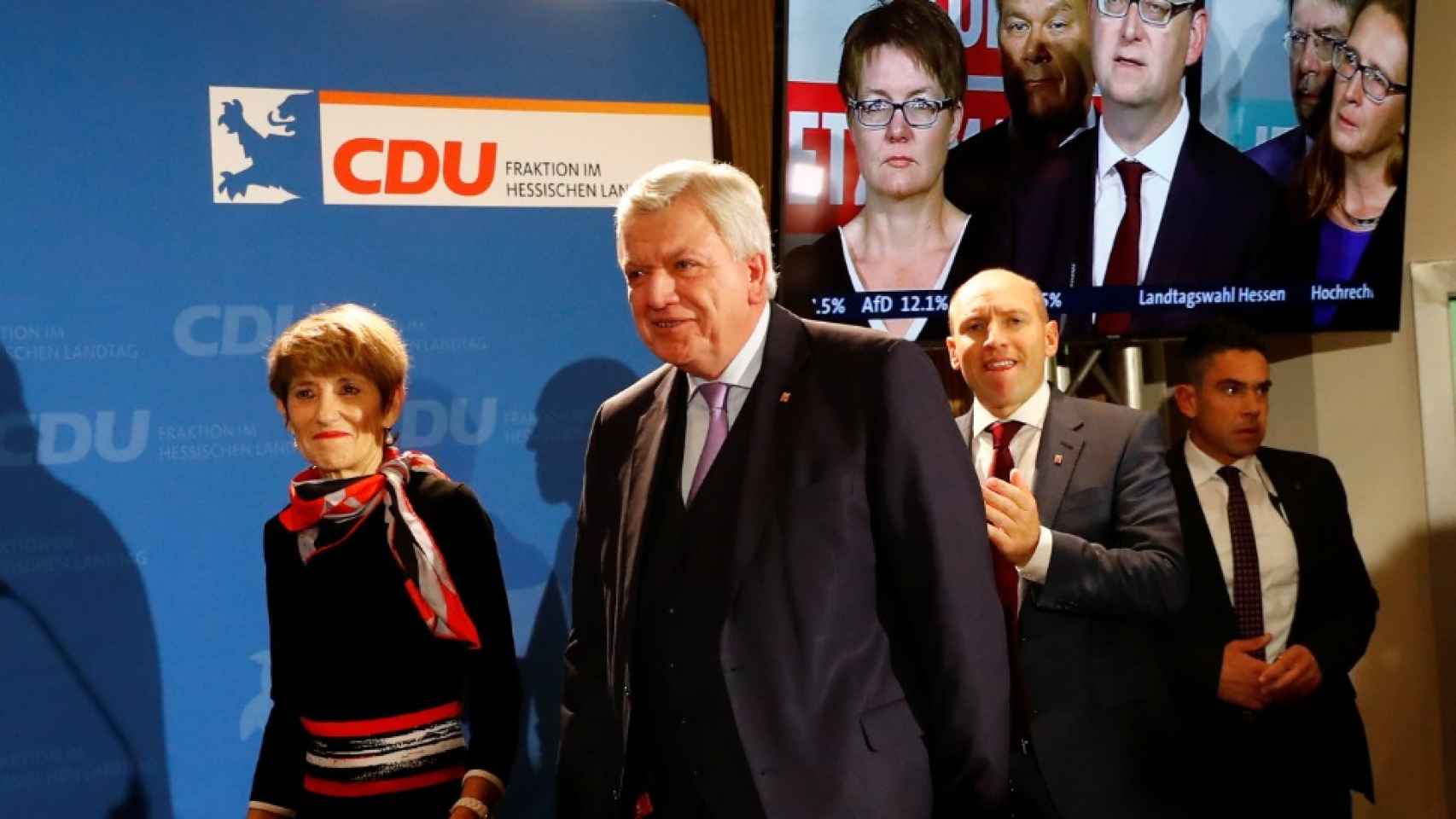 El principal candidato de la CDU y Primer Ministro del Estado de Hesse, Volker Bouffier.